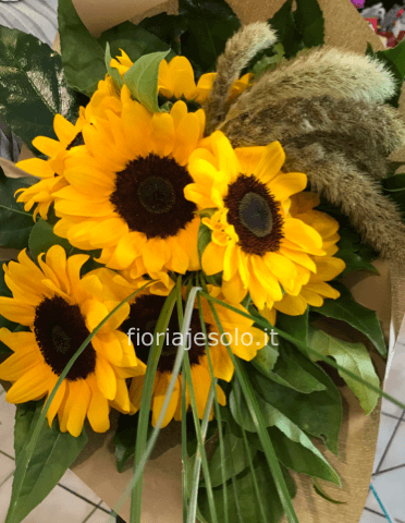 Bouquet di girasoli