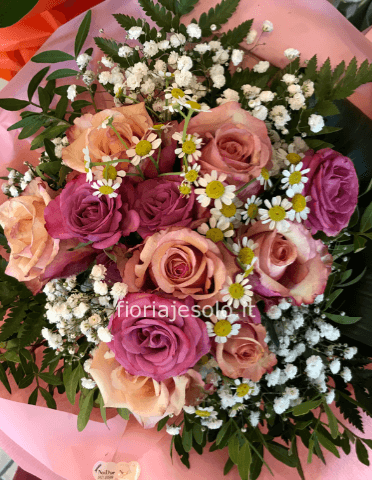 Bouquet di roselline rosa