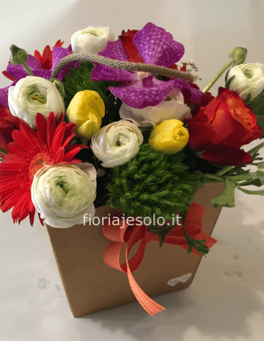 Flower box onlyforyou Toni Rosa/Toni giallo (indicare nelle note)
