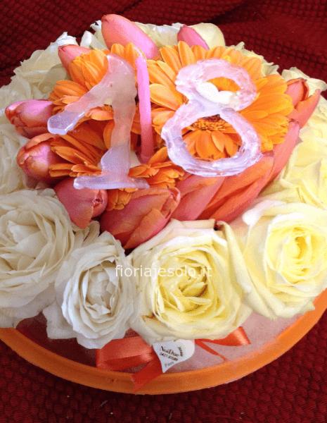 Torta floreale per 18esimo