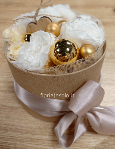 Rose stabilizzate bianche edizione speciale