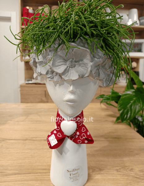 Testa di ragazza  con ripsalis diametro 10